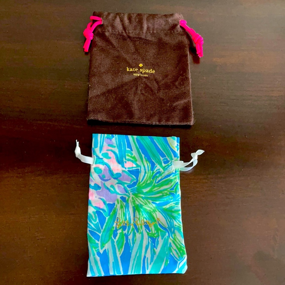 Lily Pulitzer and Kate spade small dust bags